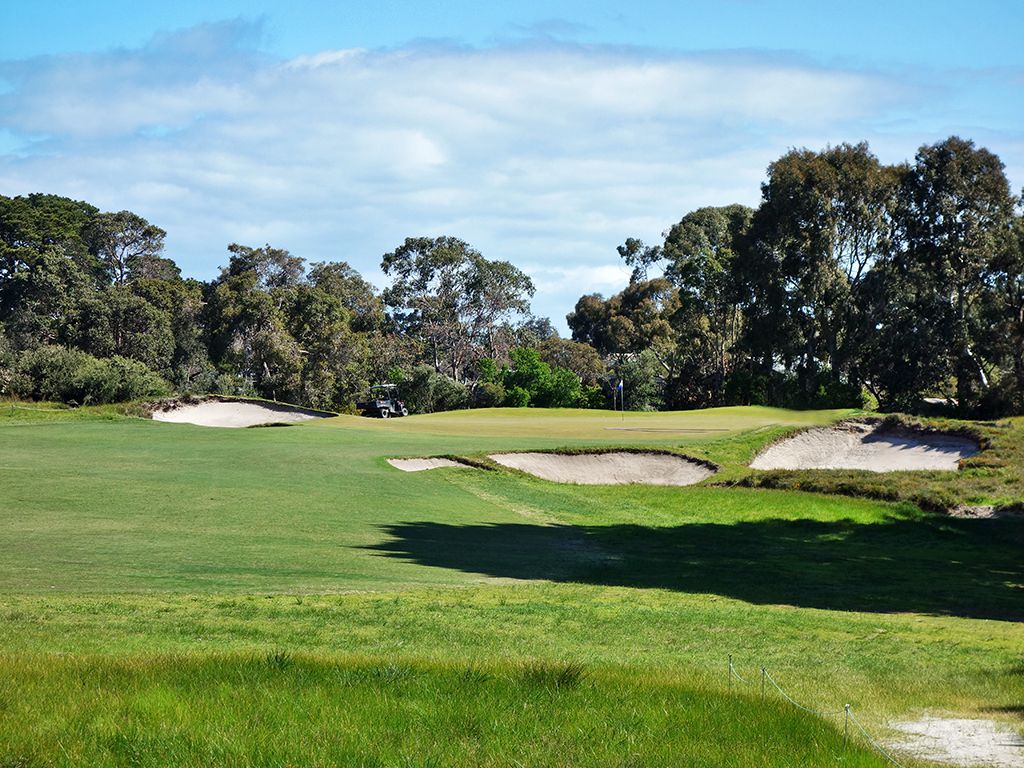 4th Hole at Royal Melbourne Golf Club (West) (504 Yard Par 5)